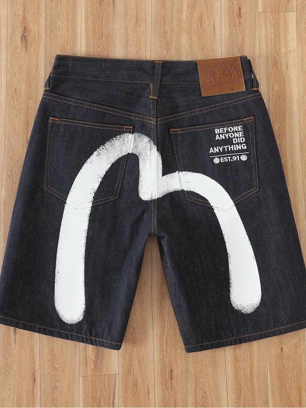 EvisuMen's Dark Blue Denim Shorts L
12in